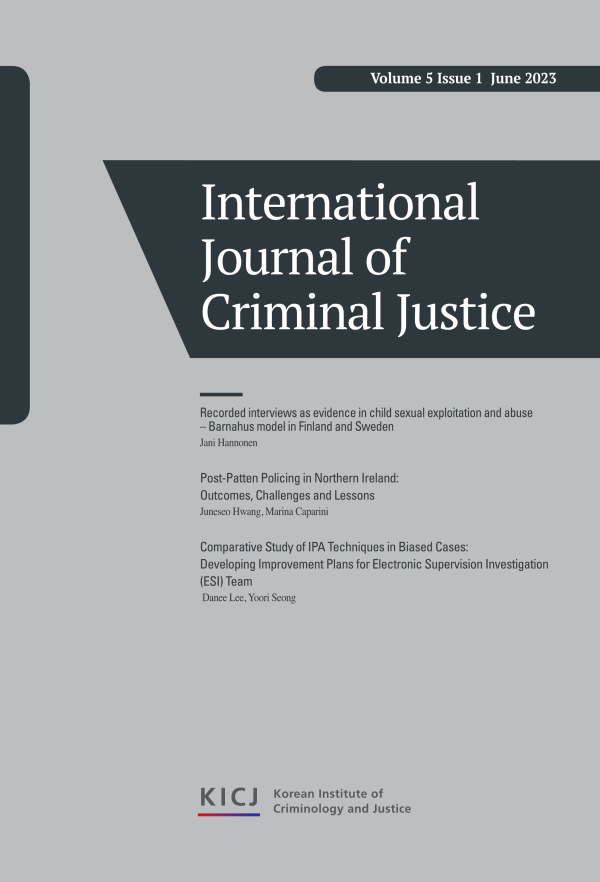 International Journal of Criminal Justice (Volume5 Issue1)
