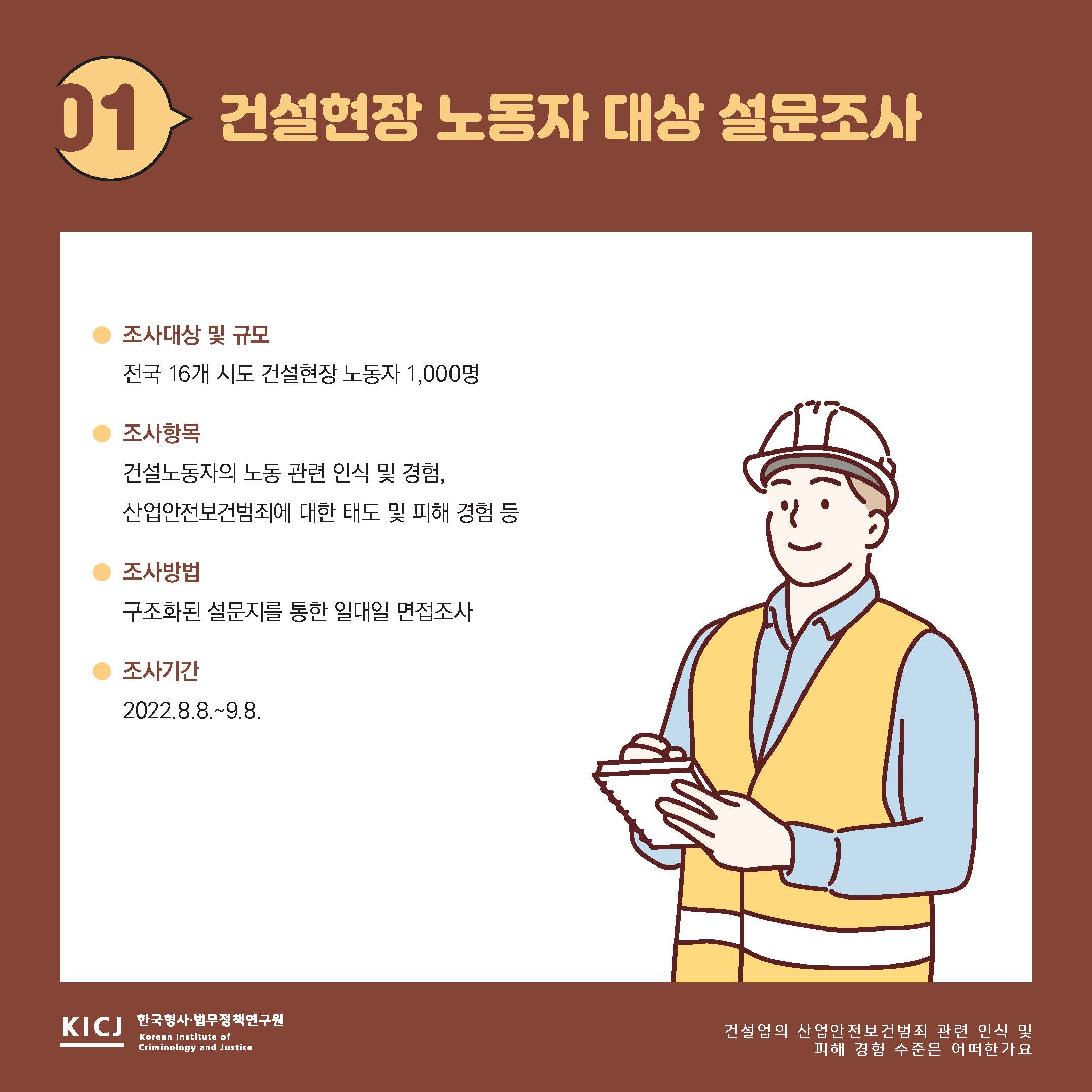 건설업의 산업안전보건범죄 관련 인식 및 피해 경험 수준은 어떠한가요 사진2